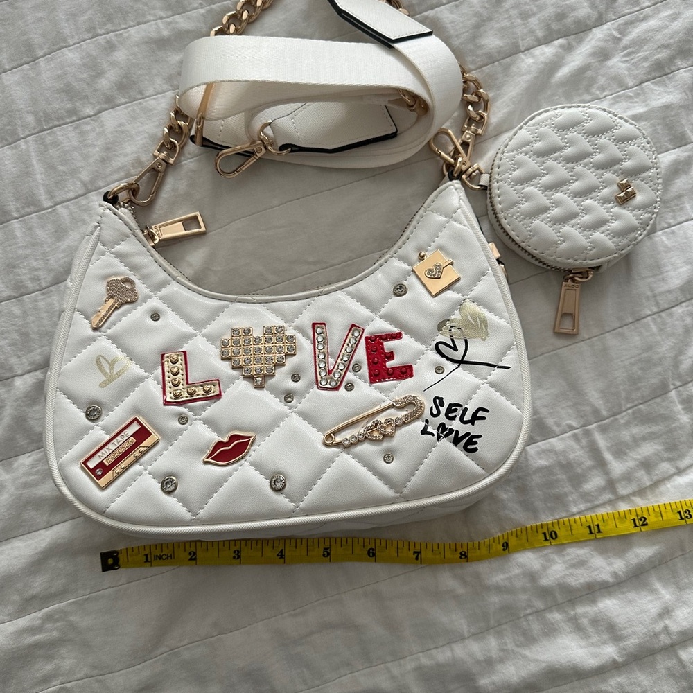ALDO Amberly crossbody Bag with Gold Chain and Crossbody Strap - Picture 5 of 7